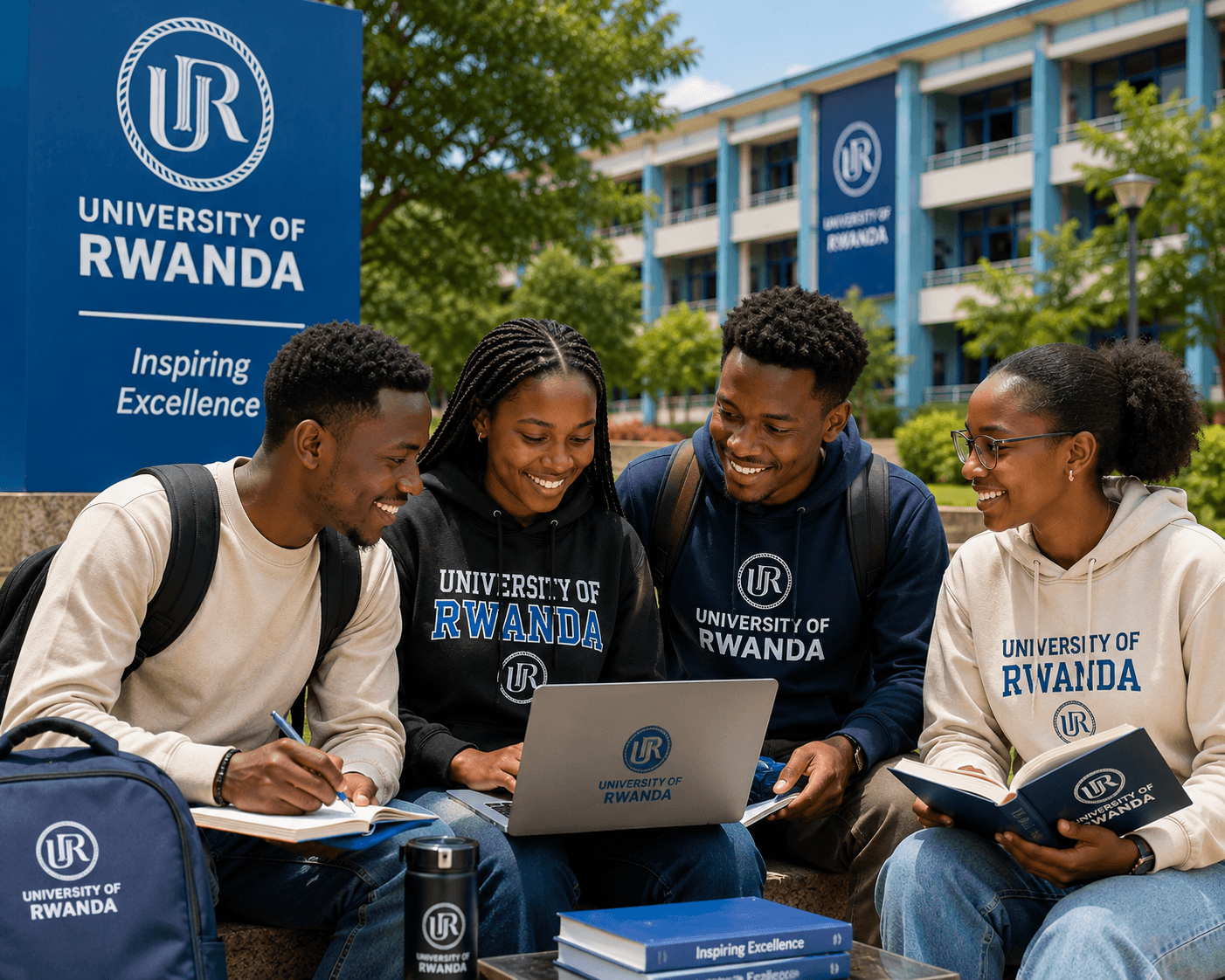 Rwandan graduates and professionals across education, construction, and business, connected by workforce data